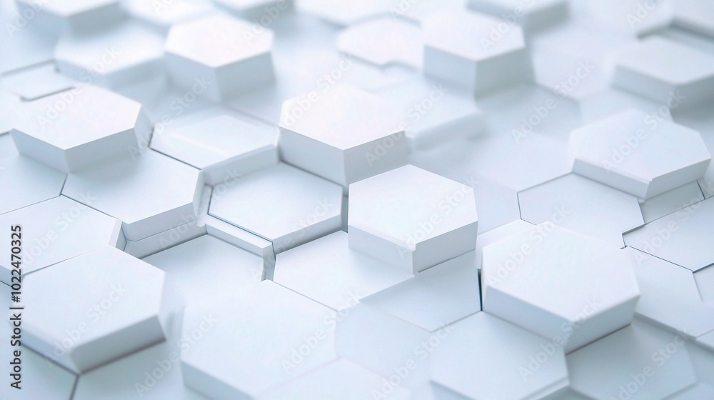Abstract White Hexagonal Patterns for Modern Design Abstract White Hexagonal Patterns for Modern Design