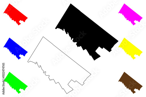 Montgomery County, Commonwealth of Pennsylvania (U.S. county, United States of America, USA, U.S., US) map vector illustration, scribble sketch Montgomery map photo