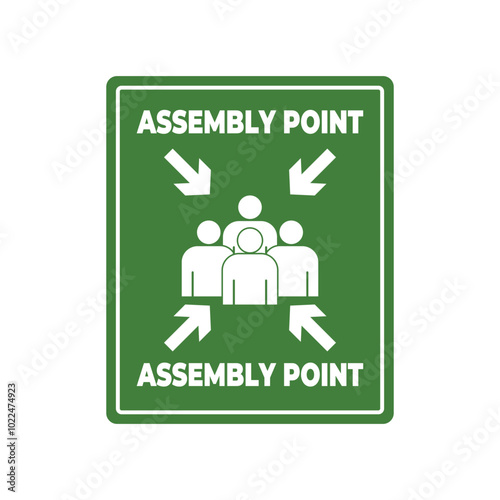 assembly point evacuation vector design template