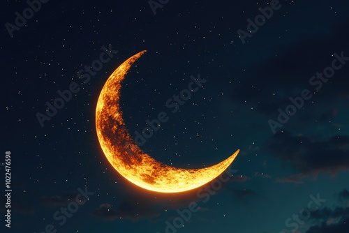 Half Moon Night Sky