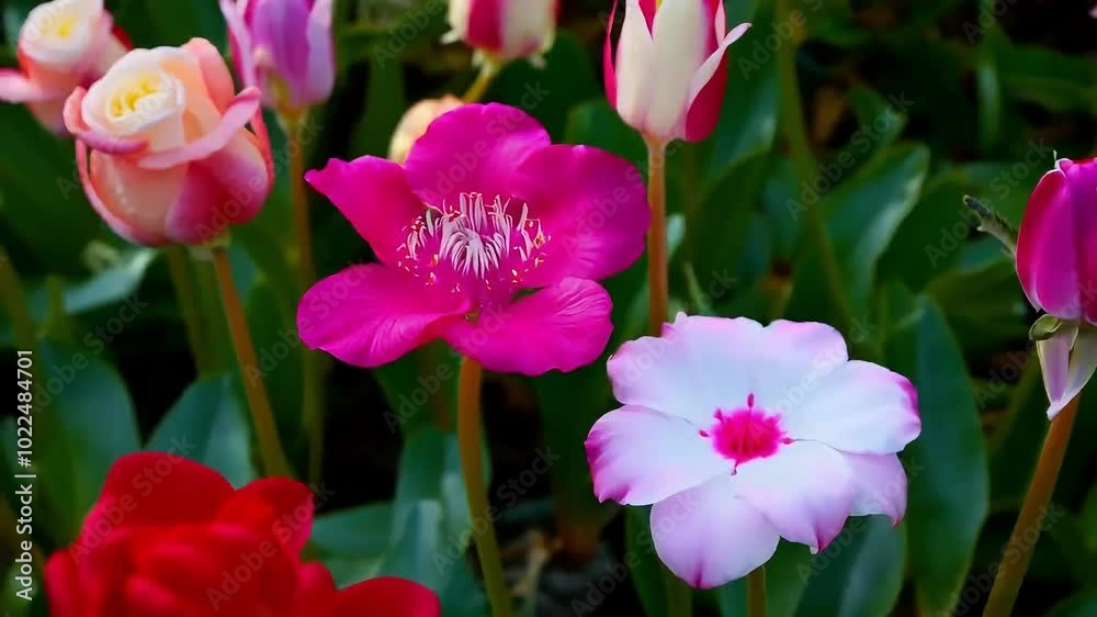 tulips in garden, Ferns Unfurling in Slow Motion, Time-Lapse of Ferns Unfolding tulips in garden, Ferns Unfurling in Slow Motion, Time-Lapse of Ferns Unfolding