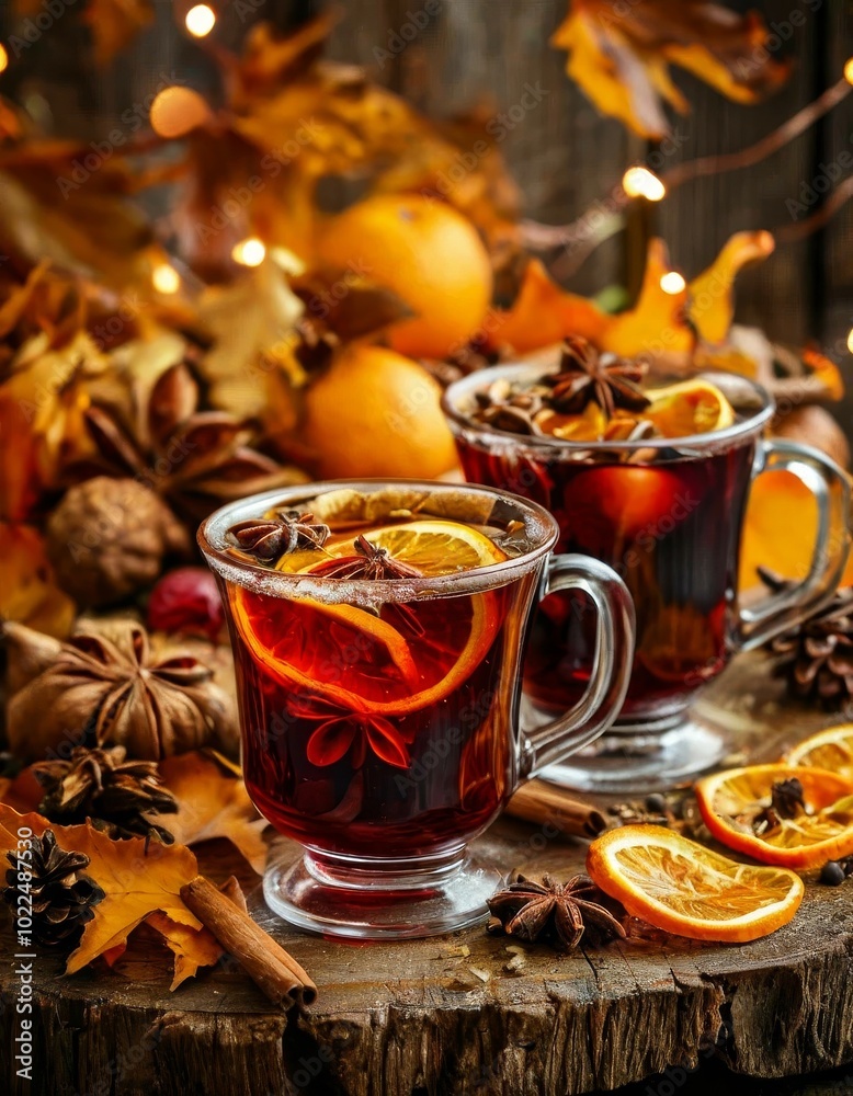 Christmas mulled wine (German: Glühwein) is a hot alcoholic drink based on red wine heated to 70–80 degrees with sugar or honey and spices (seasonings) Christmas mulled wine (German: Glühwein) is a hot alcoholic drink based on red wine heated to 70–80 degrees with sugar or honey and spices (seasonings)