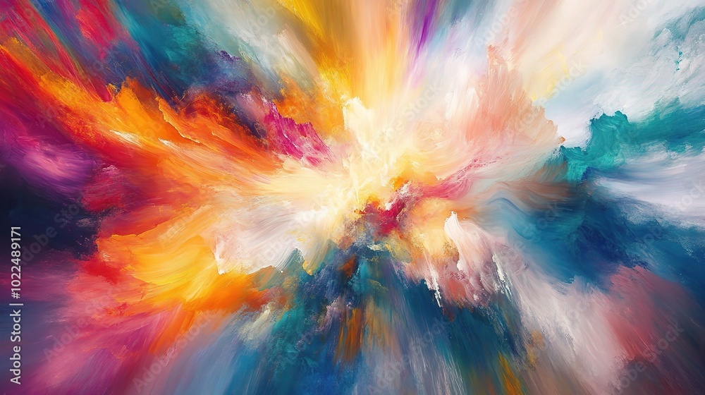 Vibrant Abstract Explosion of Colors Vibrant Abstract Explosion of Colors