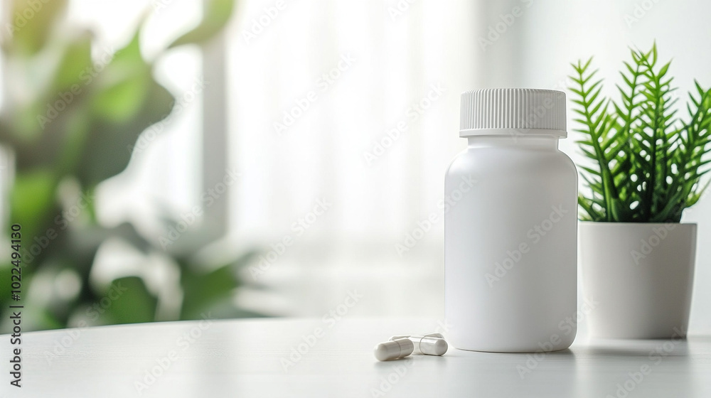 clear, empty pill bottle stands in sharp focus against a softly blurred background, symbolizing emptiness, potential, and the search for healing or answers in a complex world clear, empty pill bottle stands in sharp focus against a softly blurred background, symbolizing emptiness, potential, and the search for healing or answers in a complex world