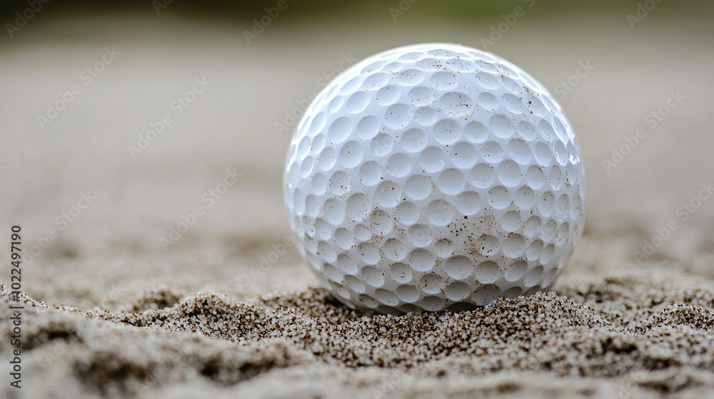 golf ball nestled in fine sand, capturing the essence of patience and focus in the game. The empty space invites reflection, symbolizing both challenge and opportunity in golf golf ball nestled in fine sand, capturing the essence of patience and focus in the game. The empty space invites reflection, symbolizing both challenge and opportunity in golf