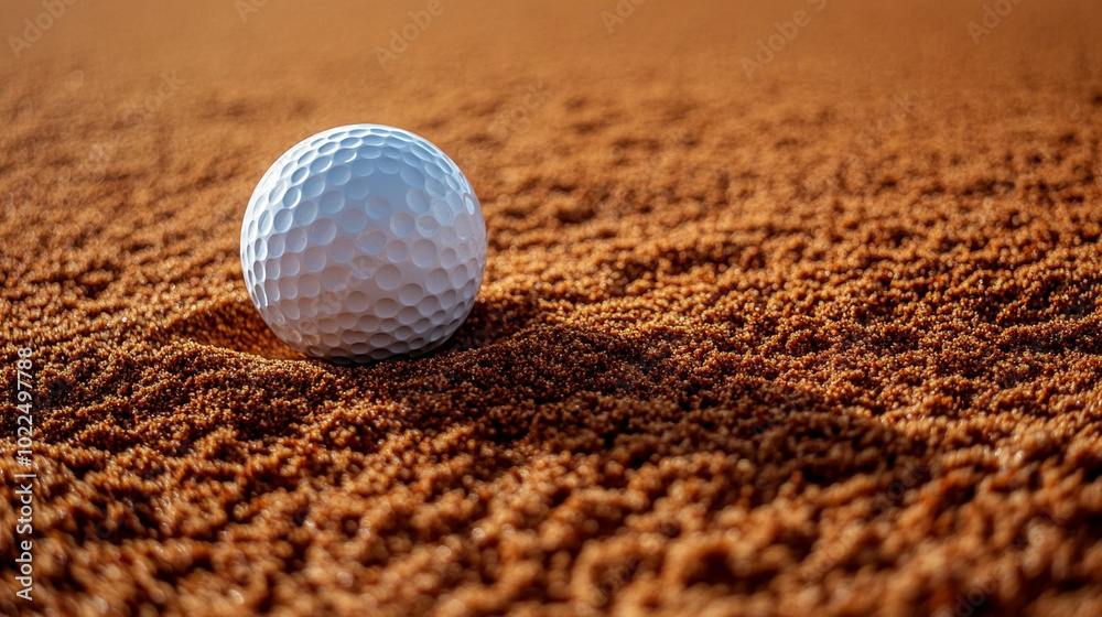 golf ball nestled in fine sand, capturing the essence of patience and focus in the game. The empty space invites reflection, symbolizing both challenge and opportunity in golf golf ball nestled in fine sand, capturing the essence of patience and focus in the game. The empty space invites reflection, symbolizing both challenge and opportunity in golf