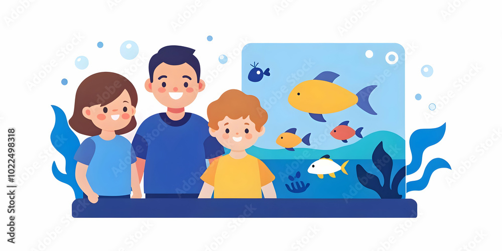 Candid Family Moments: Exploring the Aquarium and Marveling at Sea Life with Joyful Discovery and Togetherness in a Vibrant Underwater World Candid Family Moments: Exploring the Aquarium and Marveling at Sea Life with Joyful Discovery and Togetherness in a Vibrant Underwater World