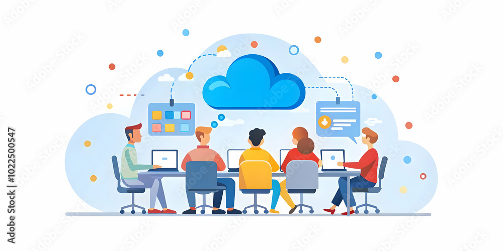 Development Strategy Meeting Concept: Team Collaboration in Cloud Development with Soft Bokeh Lights Enhancing Professional Atmosphere Development Strategy Meeting Concept: Team Collaboration in Cloud Development with Soft Bokeh Lights Enhancing Professional Atmosphere
