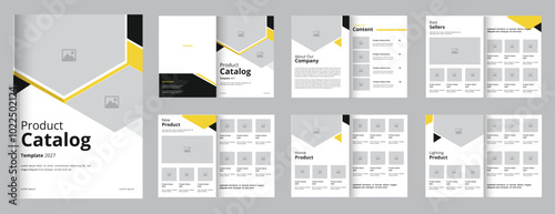 Product Catalog design template layout, product catalogue template 