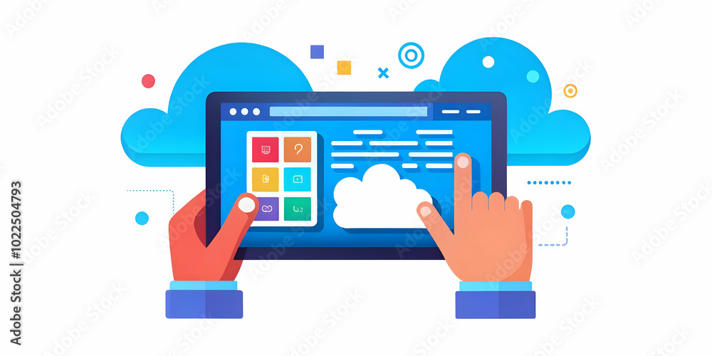 Macro Shot of Hands Typing Code on Transparent Touchscreen Interface - Close-Up of Fingers Engaged in Cloud Development with Visible Code Lines Highlighting Futuristic Technology Concepts