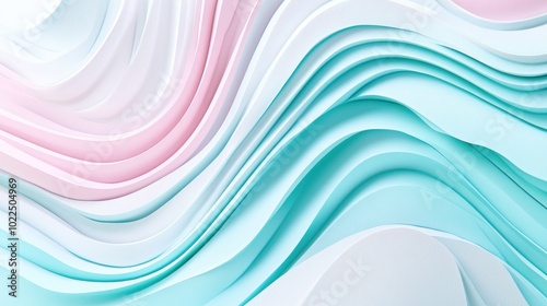 Abstract layered design with soft pastel colors creating a flowing texture.