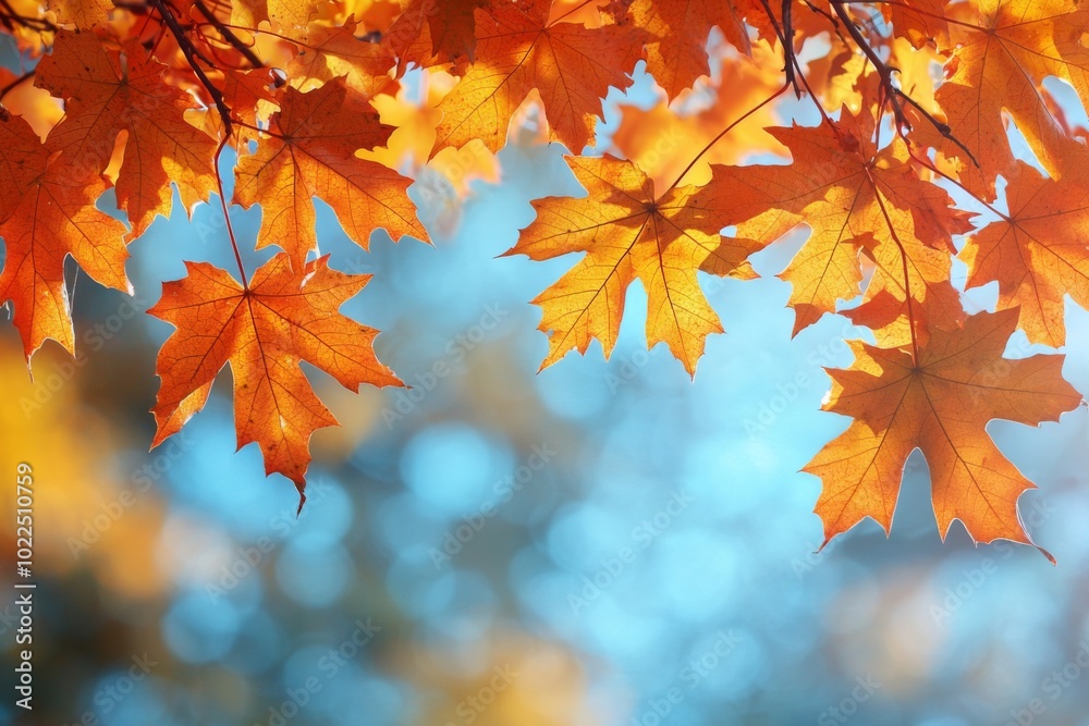Fallen Leaves Season Background created with Generative AI Fallen Leaves Season Background created with Generative AI