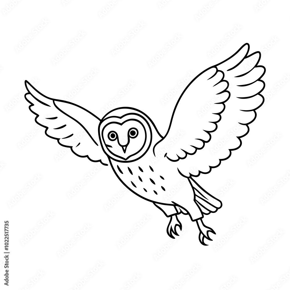 Obraz premium barred-owl-jumping