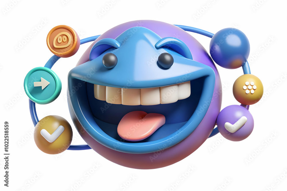 Macro Image of a Smiling Mouth Surrounded by Holographic Social Media Icons in a Home Office: Capturing Connectivity and Happiness in a Futuristic Work from Home Concept Macro Image of a Smiling Mouth Surrounded by Holographic Social Media Icons in a Home Office: Capturing Connectivity and Happiness in a Futuristic Work from Home Concept