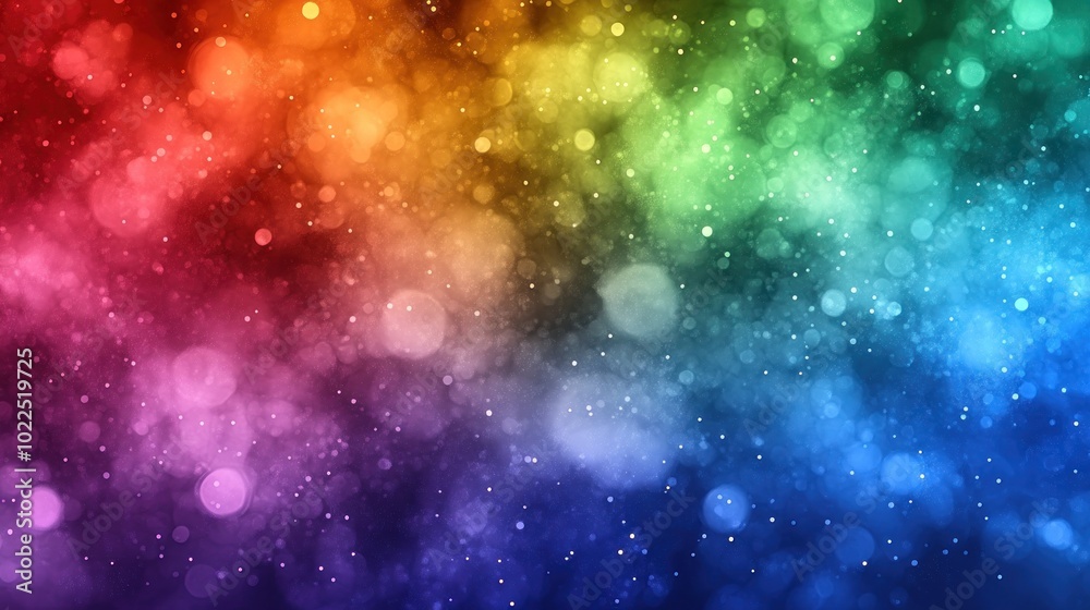 A vibrant, colorful abstract background with bokeh effects in rainbow hues. A vibrant, colorful abstract background with bokeh effects in rainbow hues.