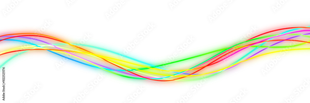 multicolor Neon Glowing Line Streak isolated on a transparent background multicolor Neon Glowing Line Streak isolated on a transparent background