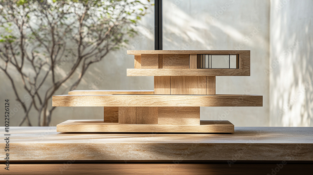 wooden model symbolizing property ownership and real estate investment. Clean, modern design emphasizes simplicity, stability, and growth in housing markets and financial planning wooden model symbolizing property ownership and real estate investment. Clean, modern design emphasizes simplicity, stability, and growth in housing markets and financial planning