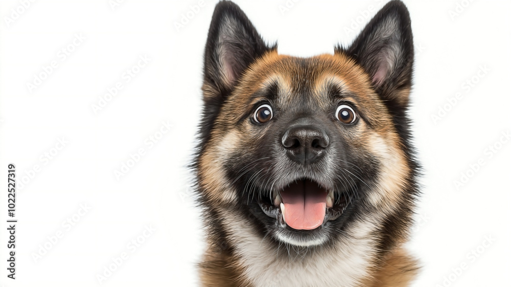 A studio portrait capturing the face of a funny and excited orange cat, showing a shocked or surprised expression. A studio portrait capturing the face of a funny and excited orange cat, showing a shocked or surprised expression.