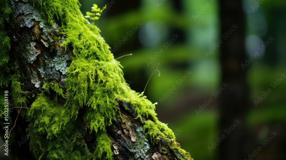 Obraz premium trunk green splat