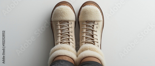 Ugg boots showcased against a clean white background.  photo