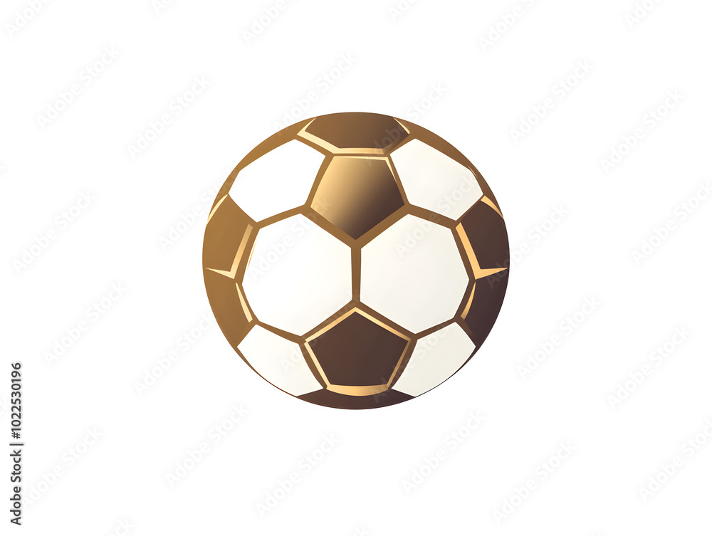 Obraz premium Dynamic Soccer Game Vector Illustration of Team Sport Equipment