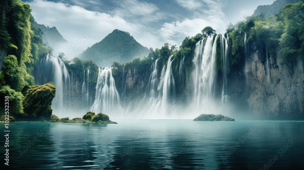 Fototapeta premium crystal water lake