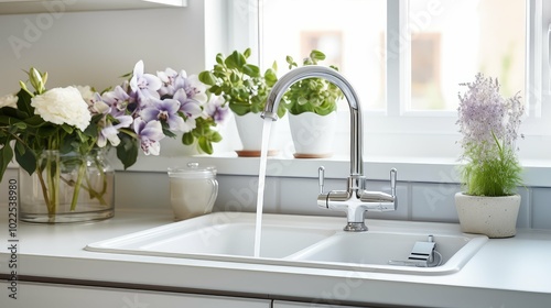 clean dishwashing kitchen sink