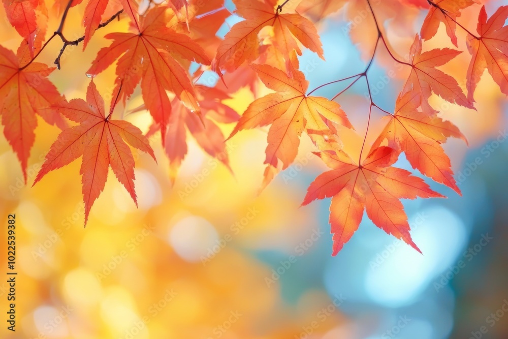 Fallen Leaves Season Background created with Generative AI Fallen Leaves Season Background created with Generative AI