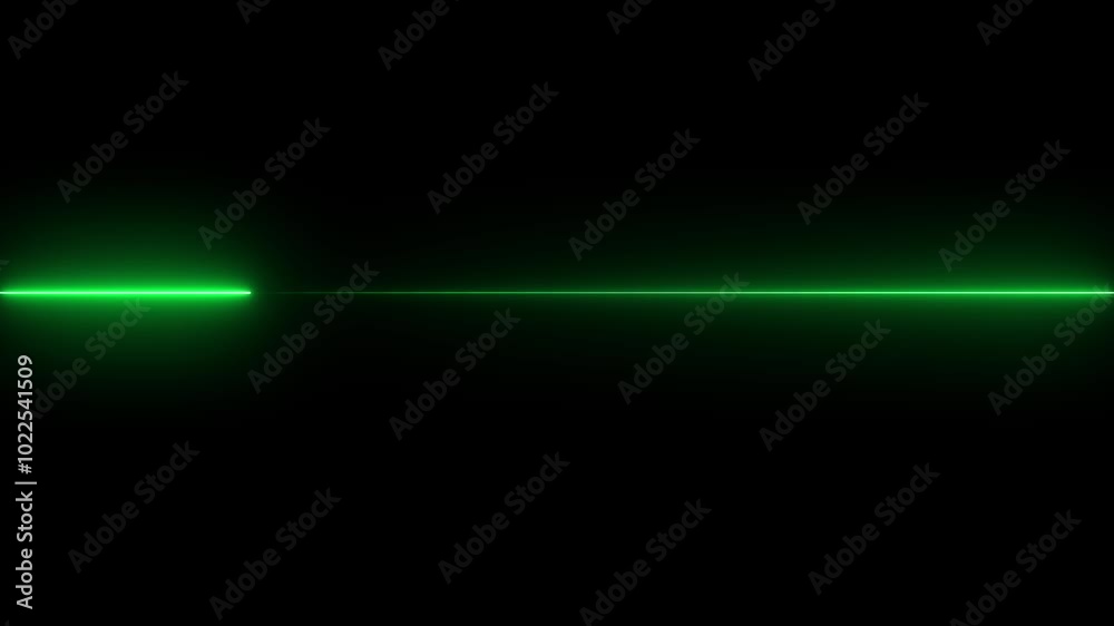 Horizontal neon lines left and right.