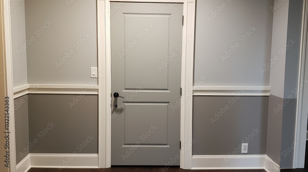 Naklejka premium paint new door installation