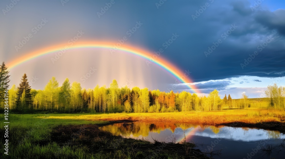 Naklejka premium bow spring rain