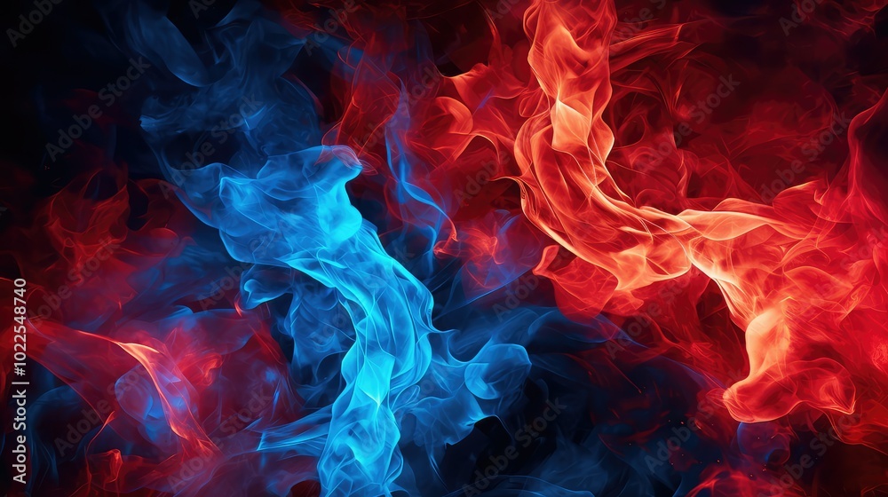 burning red blue flame burning red blue flame
