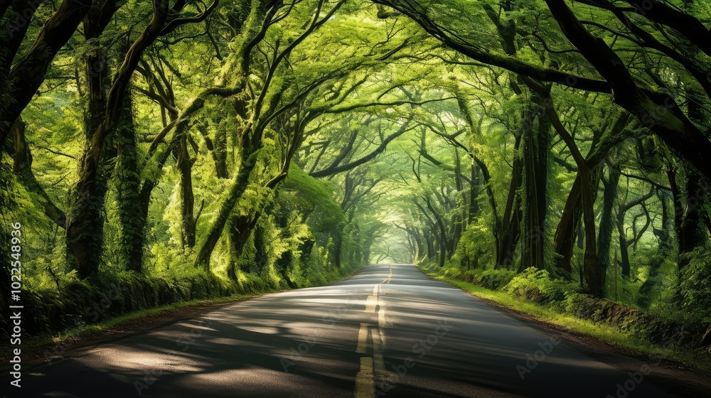 Fototapeta premium serene pretty road