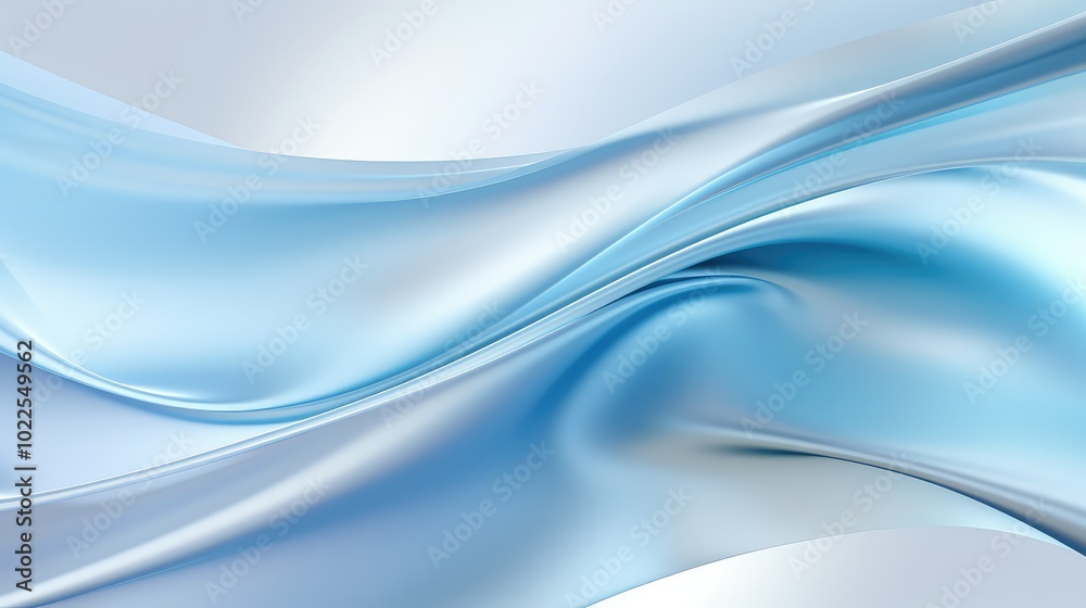 Fototapeta premium depth light blue and silver background