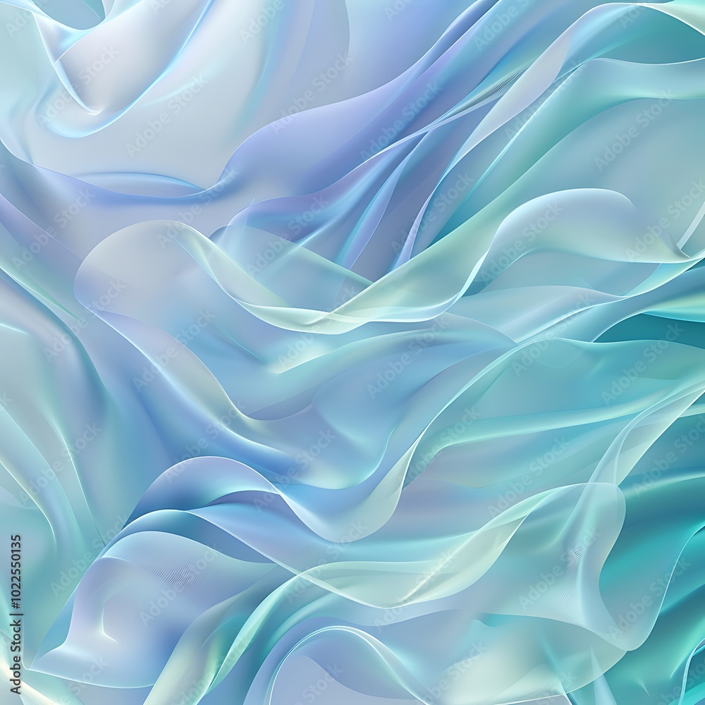 An abstract light pattern featuring gentle waves of light in pastel blue and green, blending softly to create a calming, flowing effect. 8k UHD, suitable for high-quality printing or digital An abstract light pattern featuring gentle waves of light in pastel blue and green, blending softly to create a calming, flowing effect. 8k UHD, suitable for high-quality printing or digital