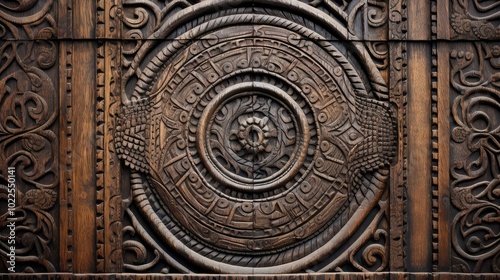 carvings abstract door