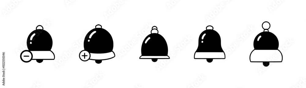 Sleek Notification Bell Icons for Mobile and Web Applications – Featuring Missed Alerts, Vibrate Mode, and Event Reminders Sleek Notification Bell Icons for Mobile and Web Applications – Featuring Missed Alerts, Vibrate Mode, and Event Reminders