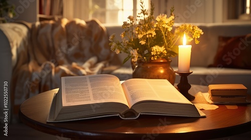 living bibles on table photo