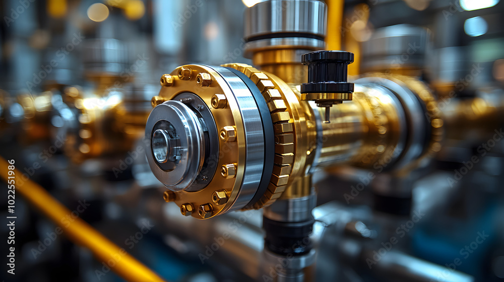 A close-up shot of the main components in an industrial machine, showcasing intricate mechanical parts and engineering precision. The image highlights the complexity and robustness of industrial machi A close-up shot of the main components in an industrial machine, showcasing intricate mechanical parts and engineering precision. The image highlights the complexity and robustness of industrial machi