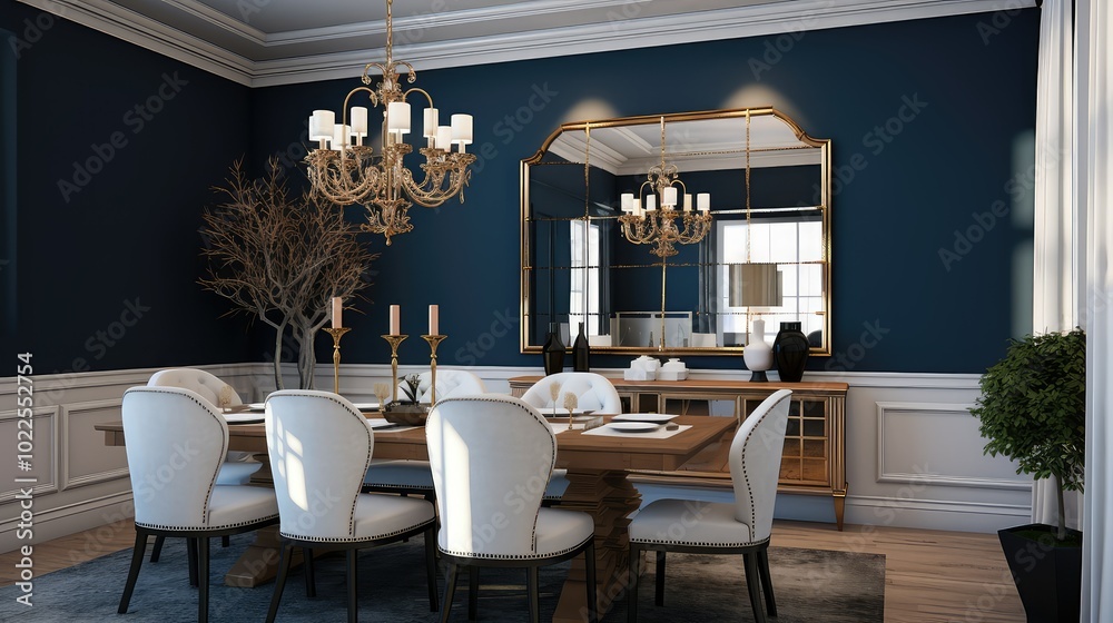 blue dining wall blue dining wall