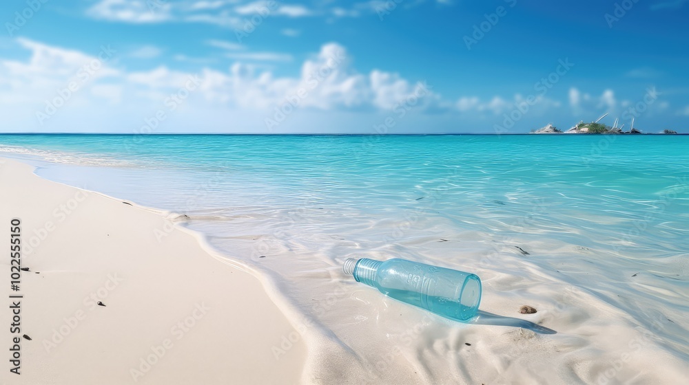 environment plastic bottle in water environment plastic bottle in water