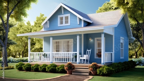cozy small new house