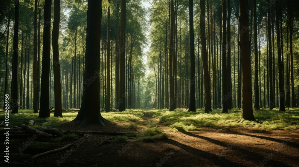 Obraz premium nature wood line