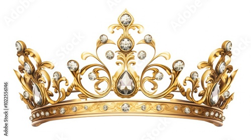 sparkle gold crown transparent background