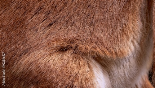 Wallpaper Mural Close-Up of Soft Brown Fur with White Spotted Pattern. Natural Animal Coat Texture Torontodigital.ca
