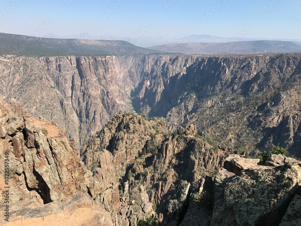 The view of Black Canyon National Park The view of Black Canyon National Park