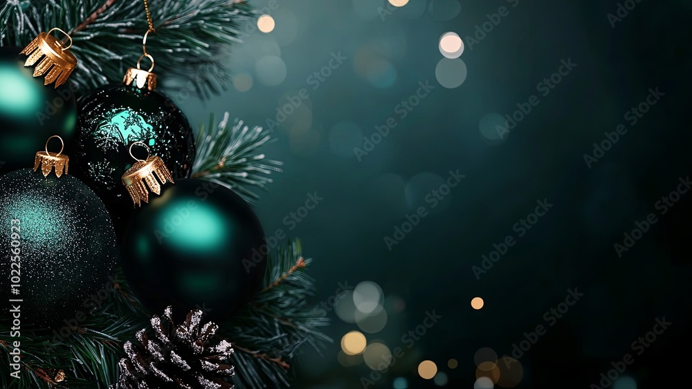 Copy-space for text. The concept of Christmas and New Year holidays. Christmas and New Year decoration background. Minimalistic background. Generate AI. Copy-space for text. The concept of Christmas and New Year holidays. Christmas and New Year decoration background. Minimalistic background. Generate AI.