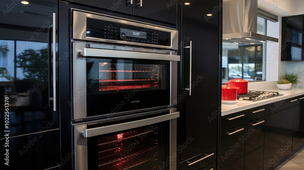 Fototapeta premium stacked wall oven