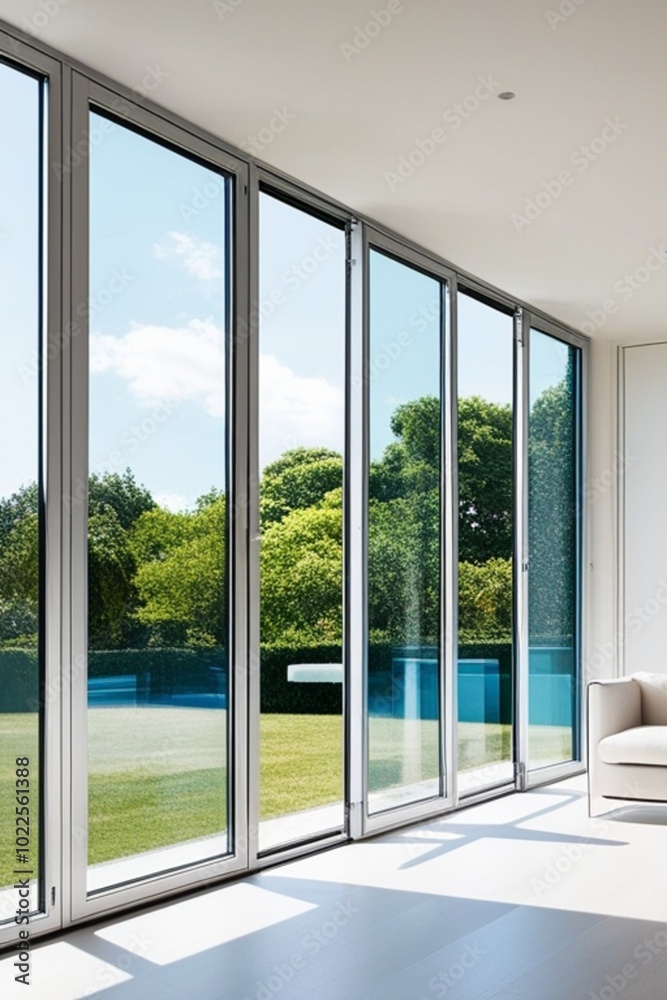 Fototapeta premium room with a window and a view