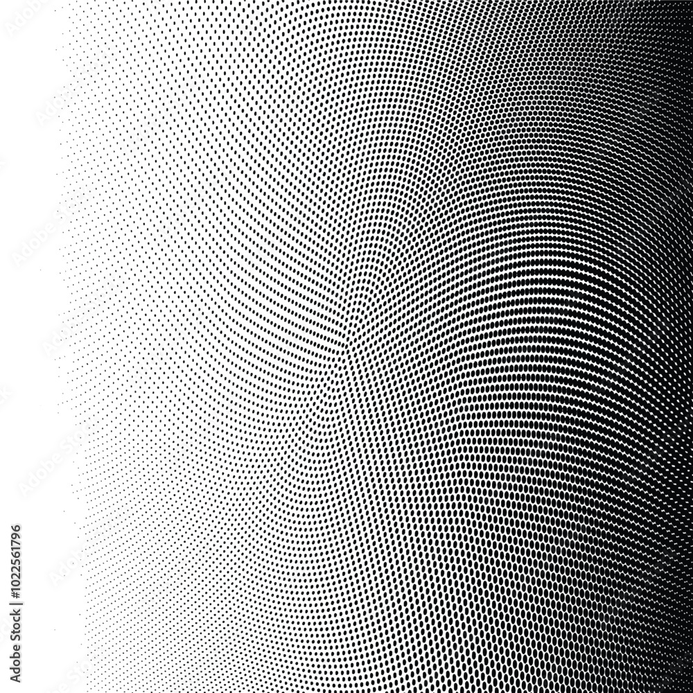 Wavy halftone dots pattern texture background
